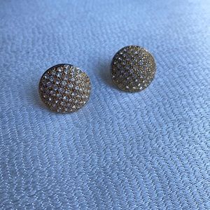 💎 Vintage Rhinestone and Gold Earrings 💎